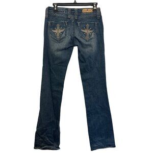 Sang Real Womens only the chosen Bootcut Jeans Size 27 Blue Stretch Cotton Blend